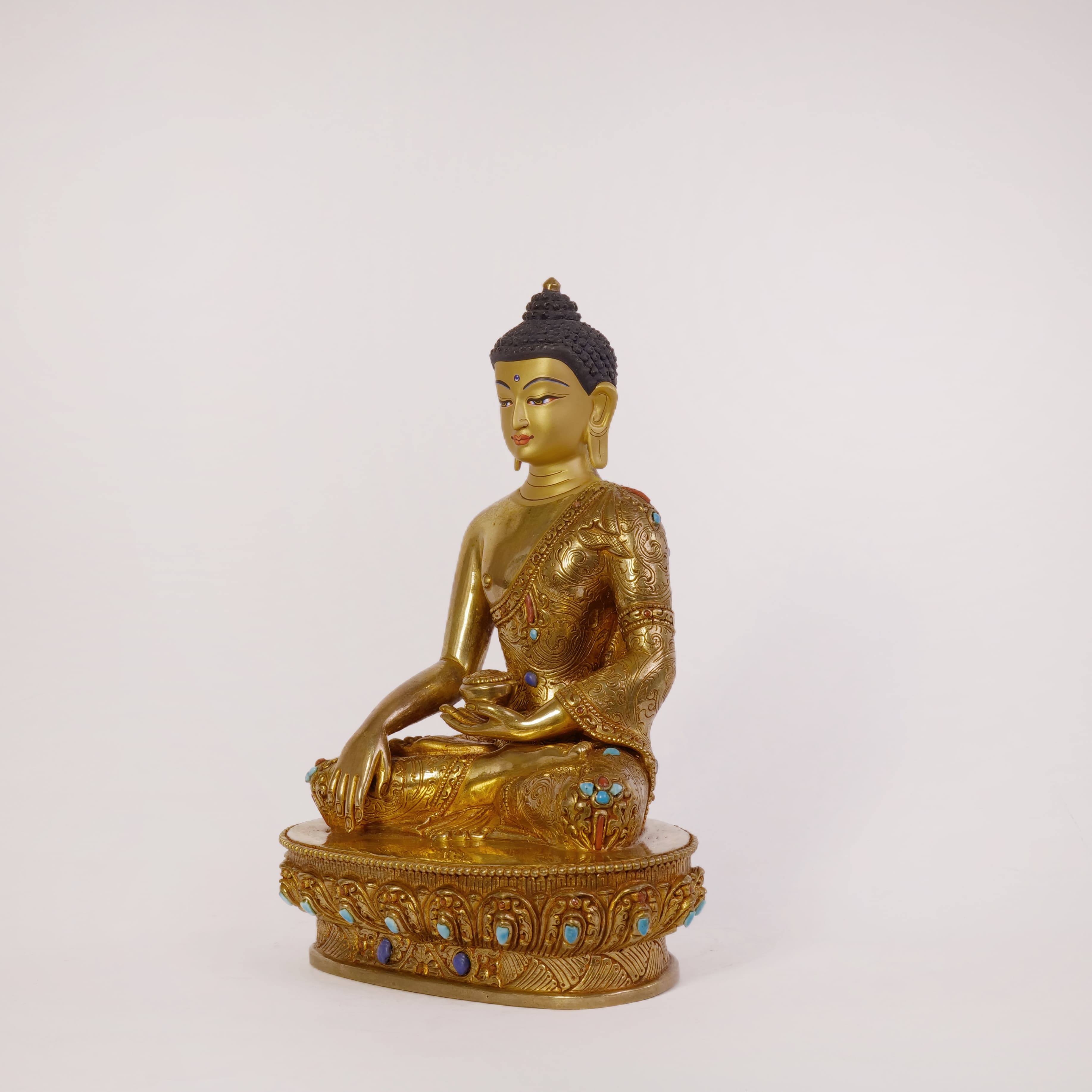Shakyamuni Buddha with stone (Small) 2