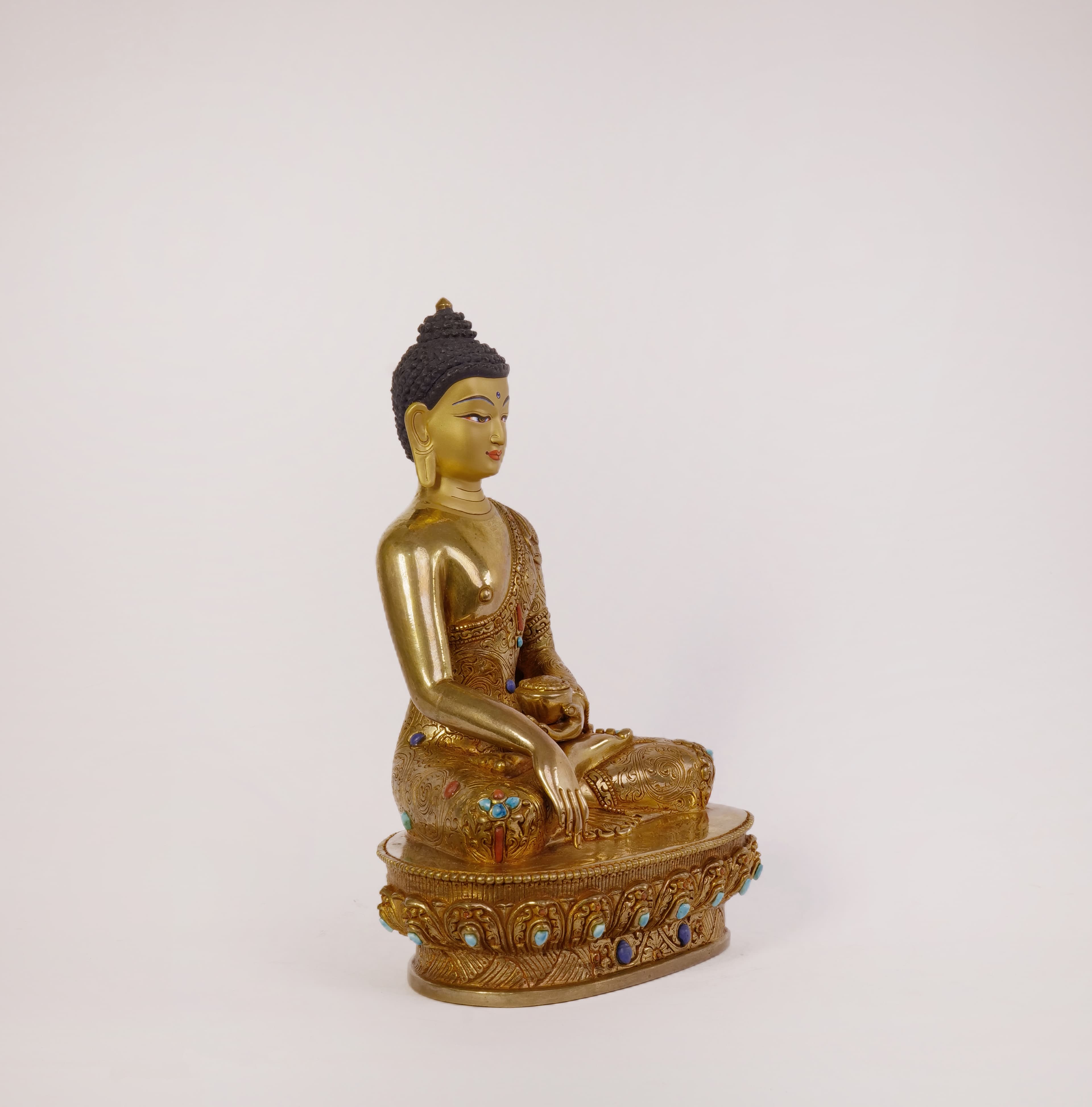 Shakyamuni Buddha with stone (Small) 3