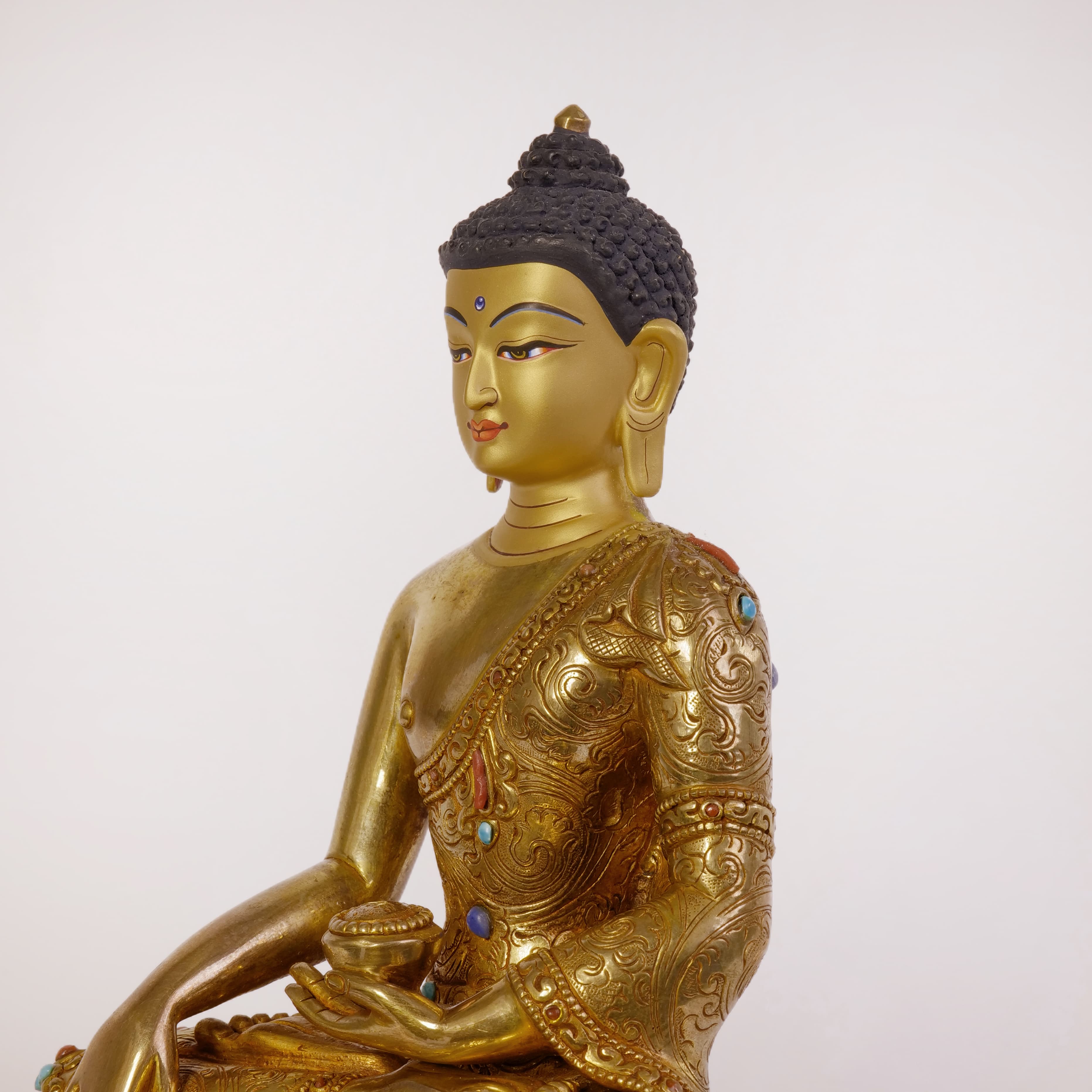 Shakyamuni Buddha with stone (Small) 6