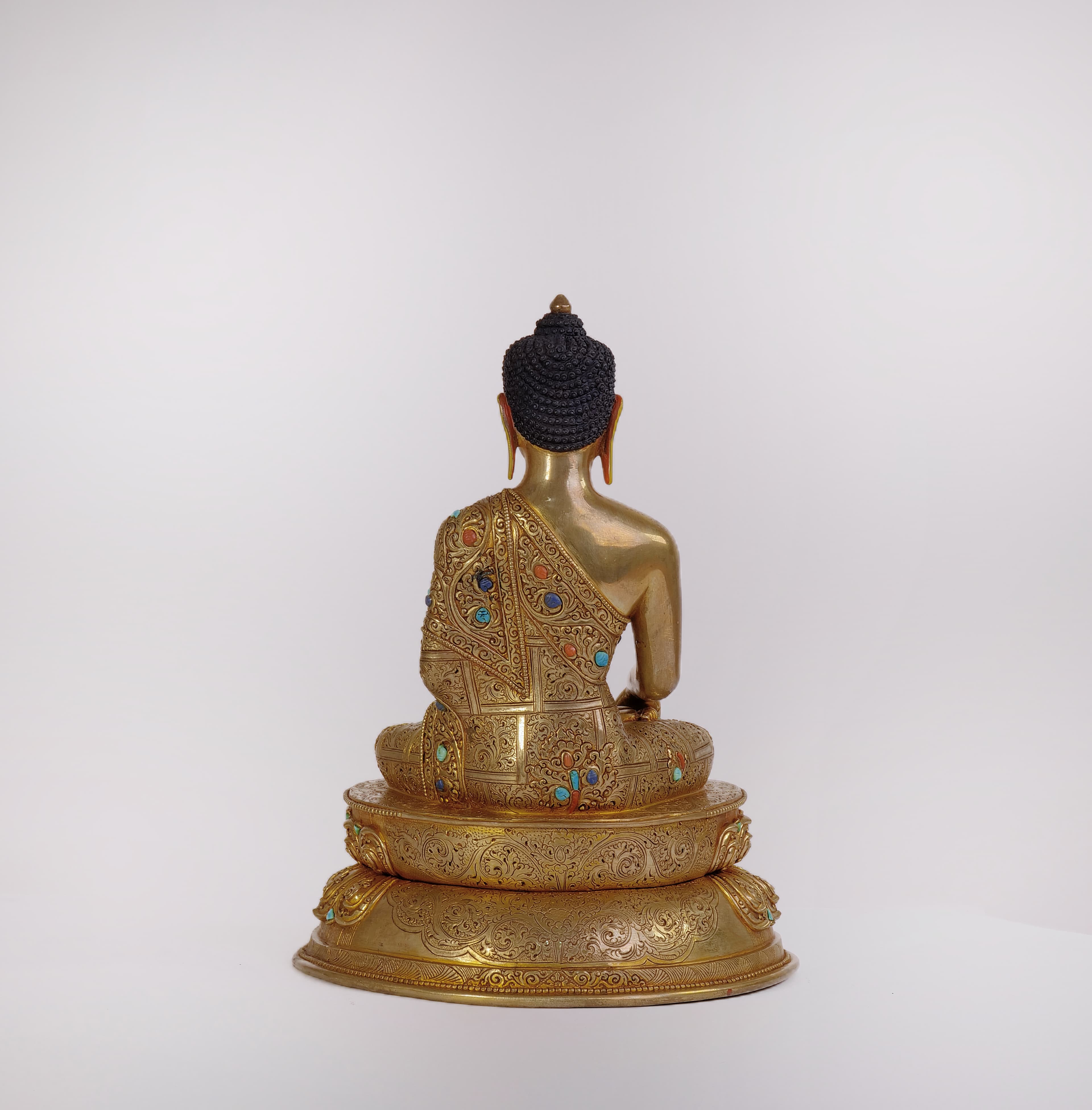 Shakyamuni Buddha with stone (Medium) 2