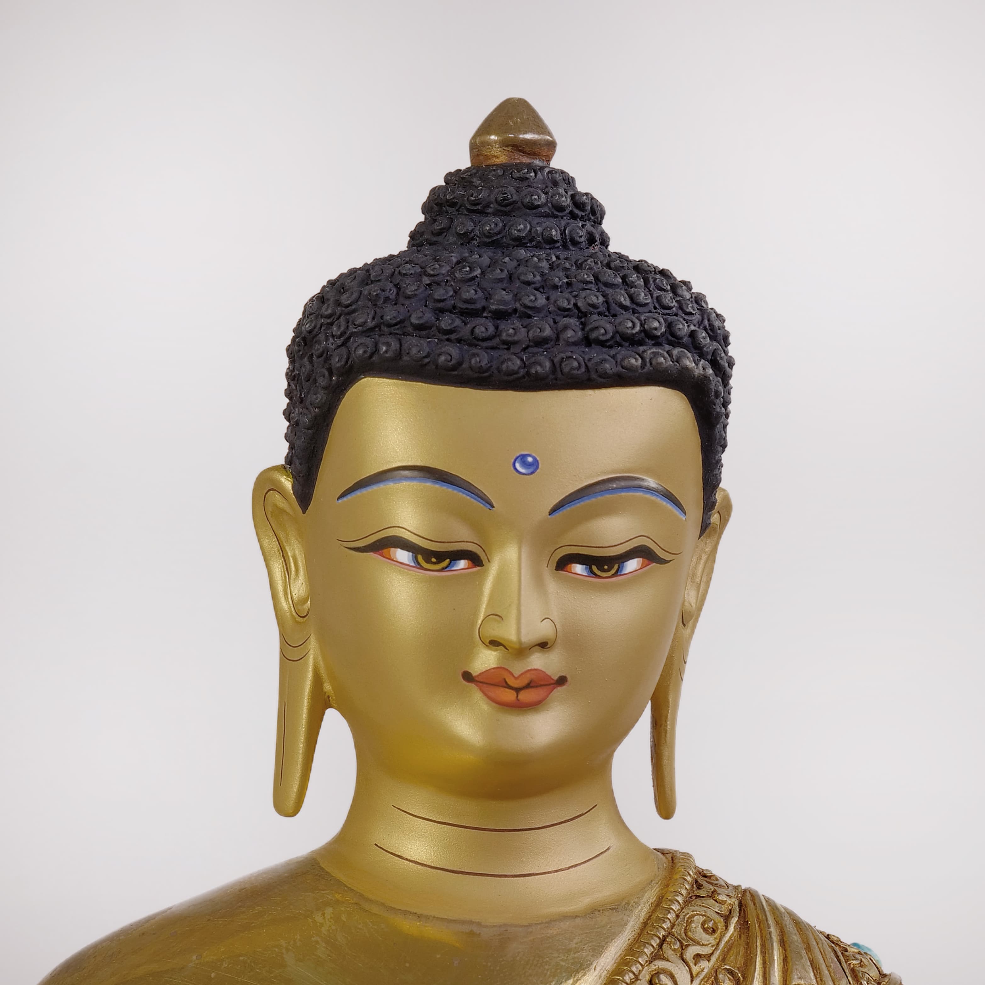 Shakyamuni Buddha with stone (Medium) 5
