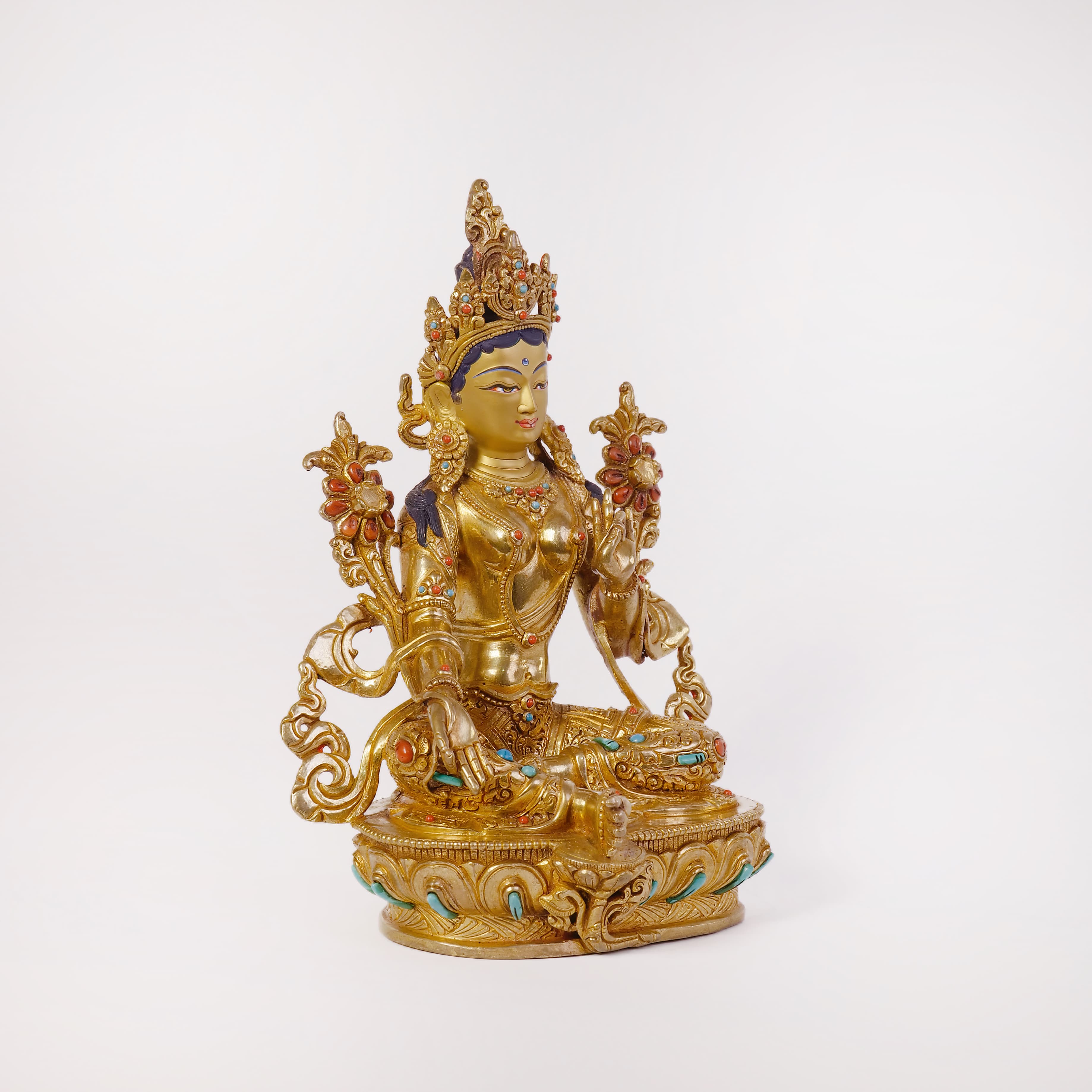 Green Tara with Stone (Small) 3