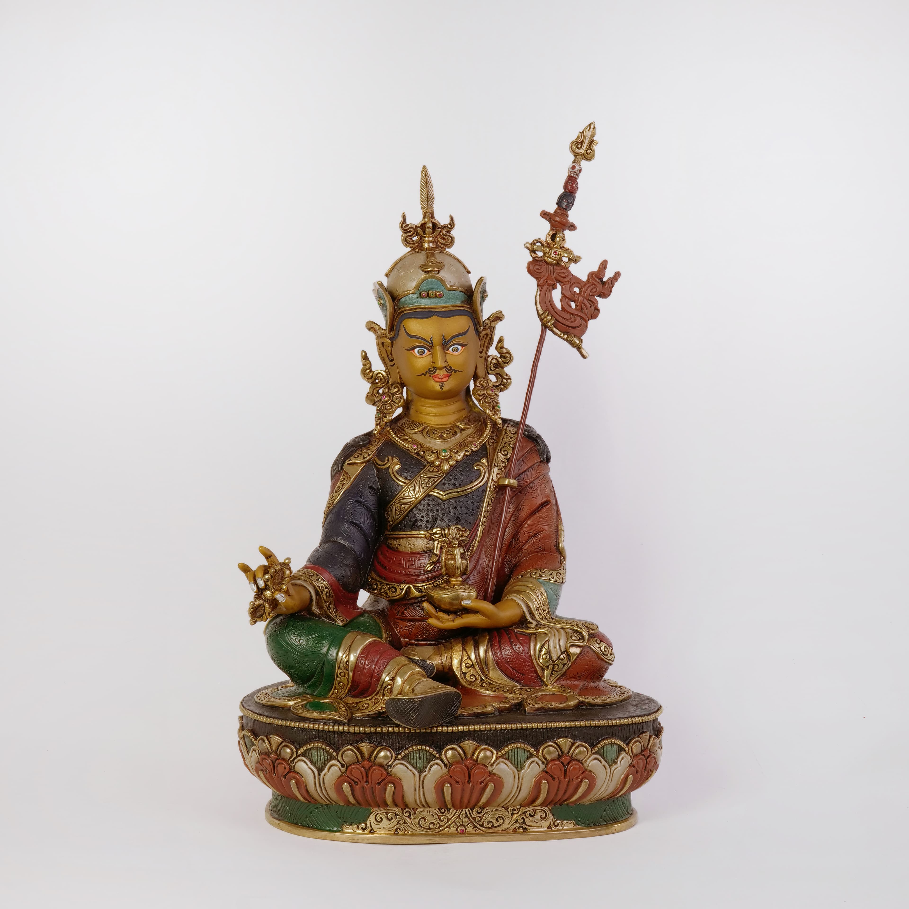 Guru Rinpoche with color (Medium)