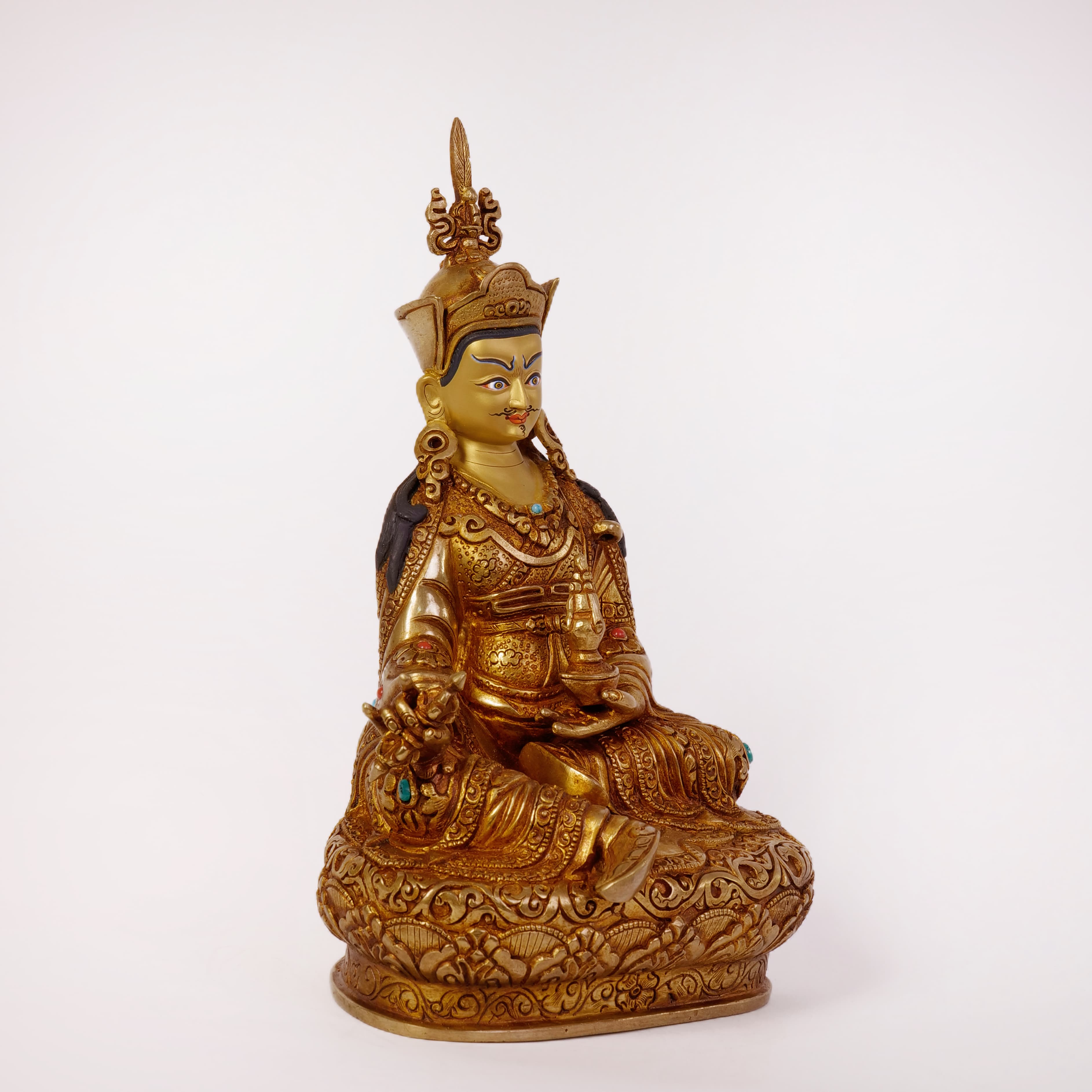 Guru Rinpoche with stone (Small) 2