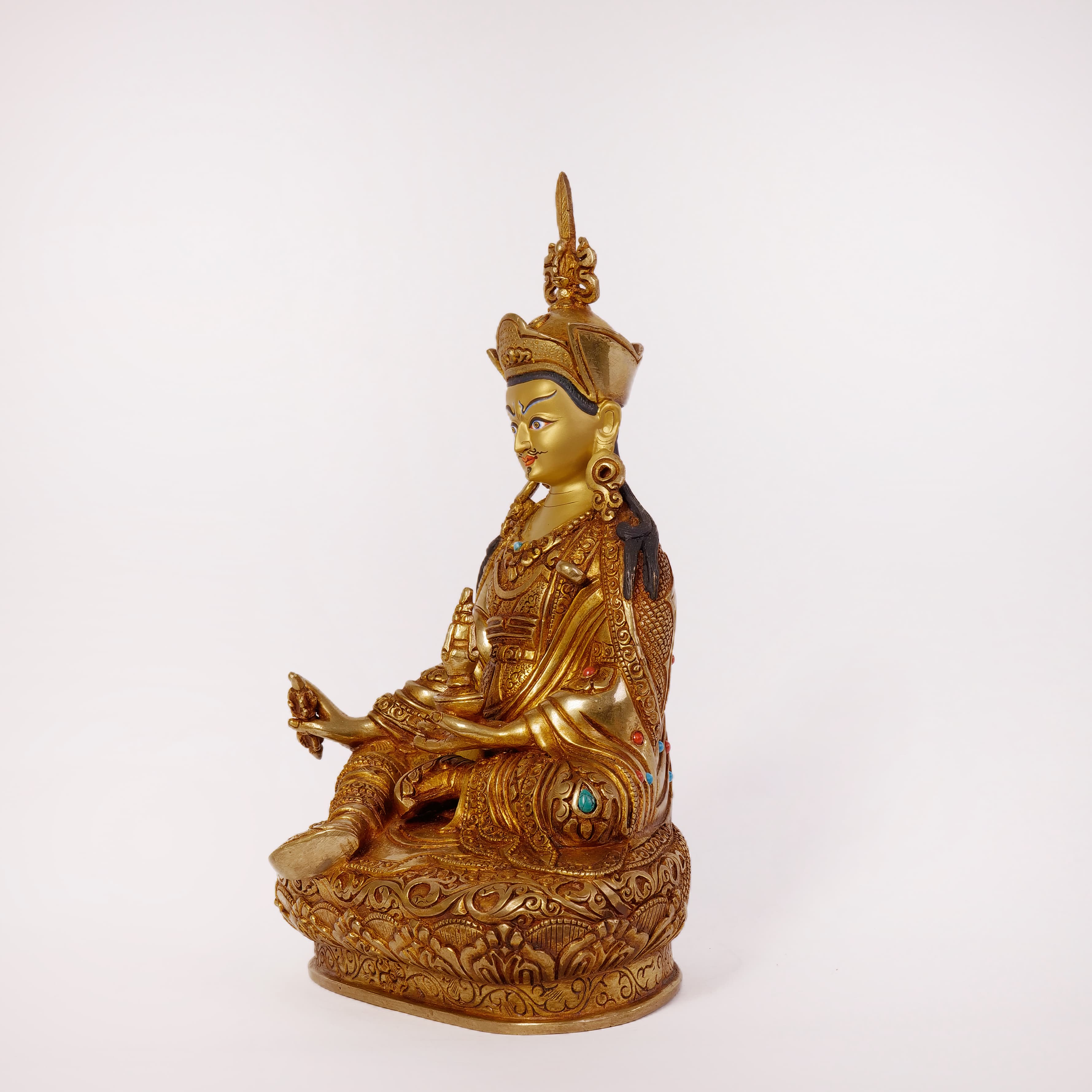 Guru Rinpoche with stone (Small) 3
