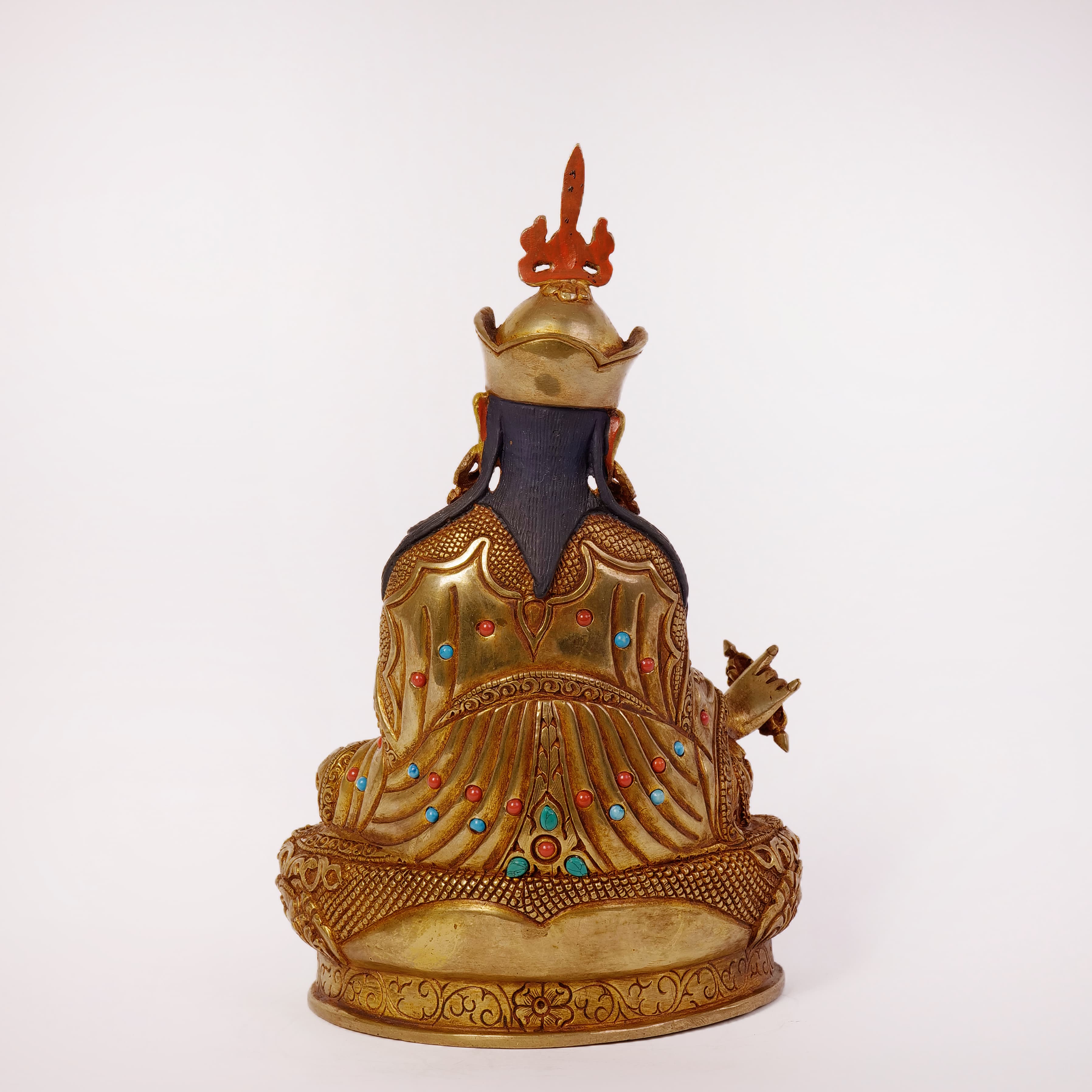 Guru Rinpoche with stone (Small) 4