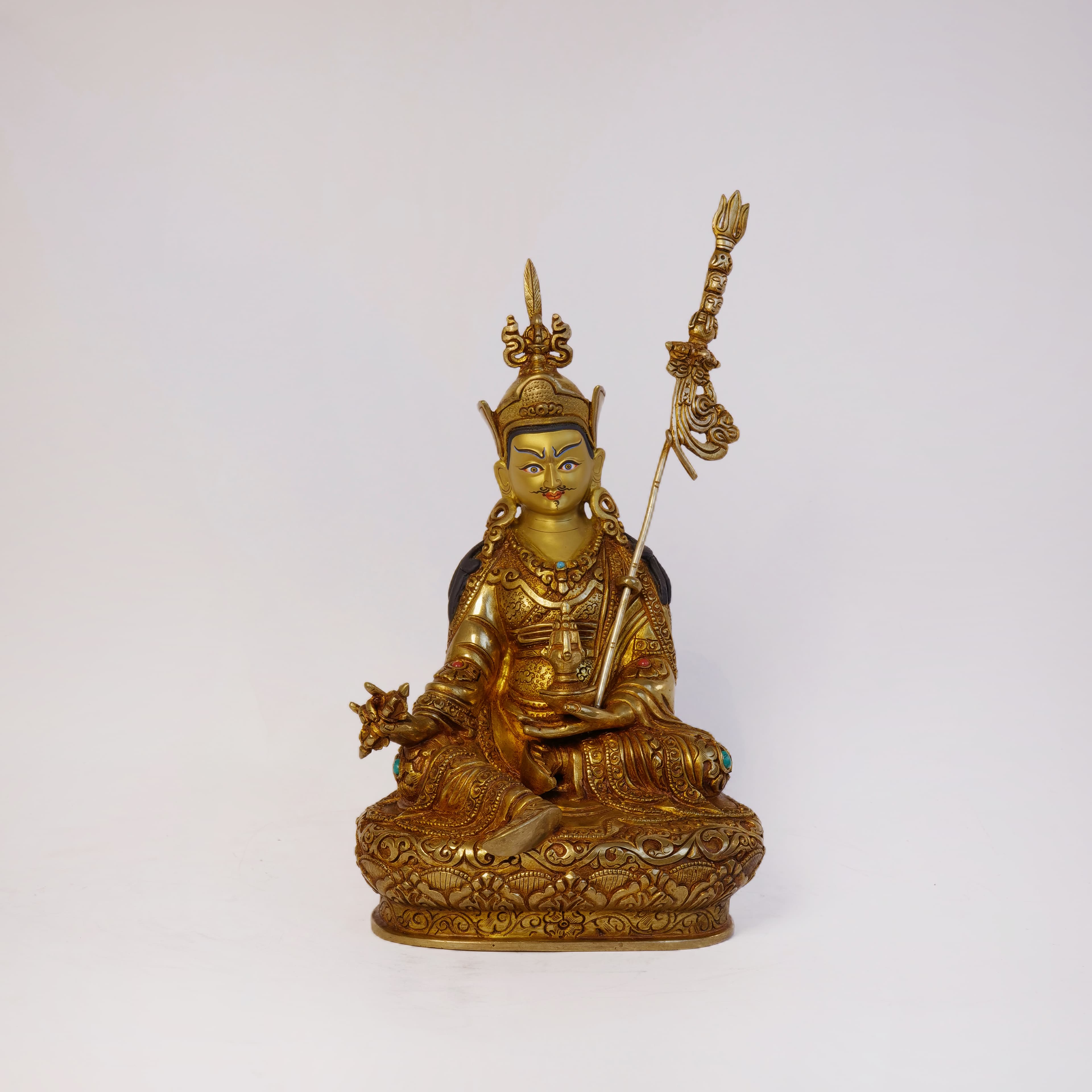 Guru Rinpoche with stone (Small) 8