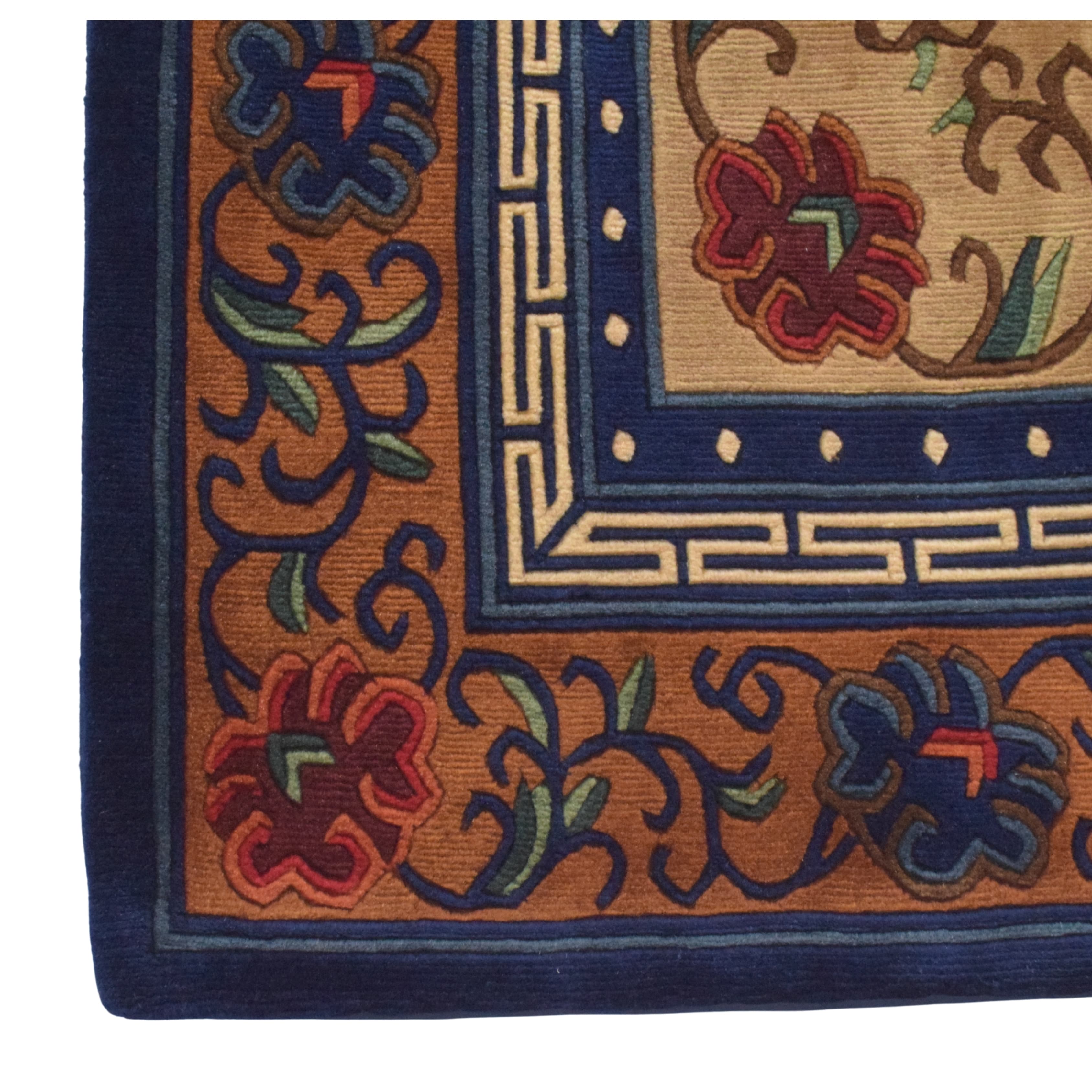 Tibetan Floral Medallion Carpet 2