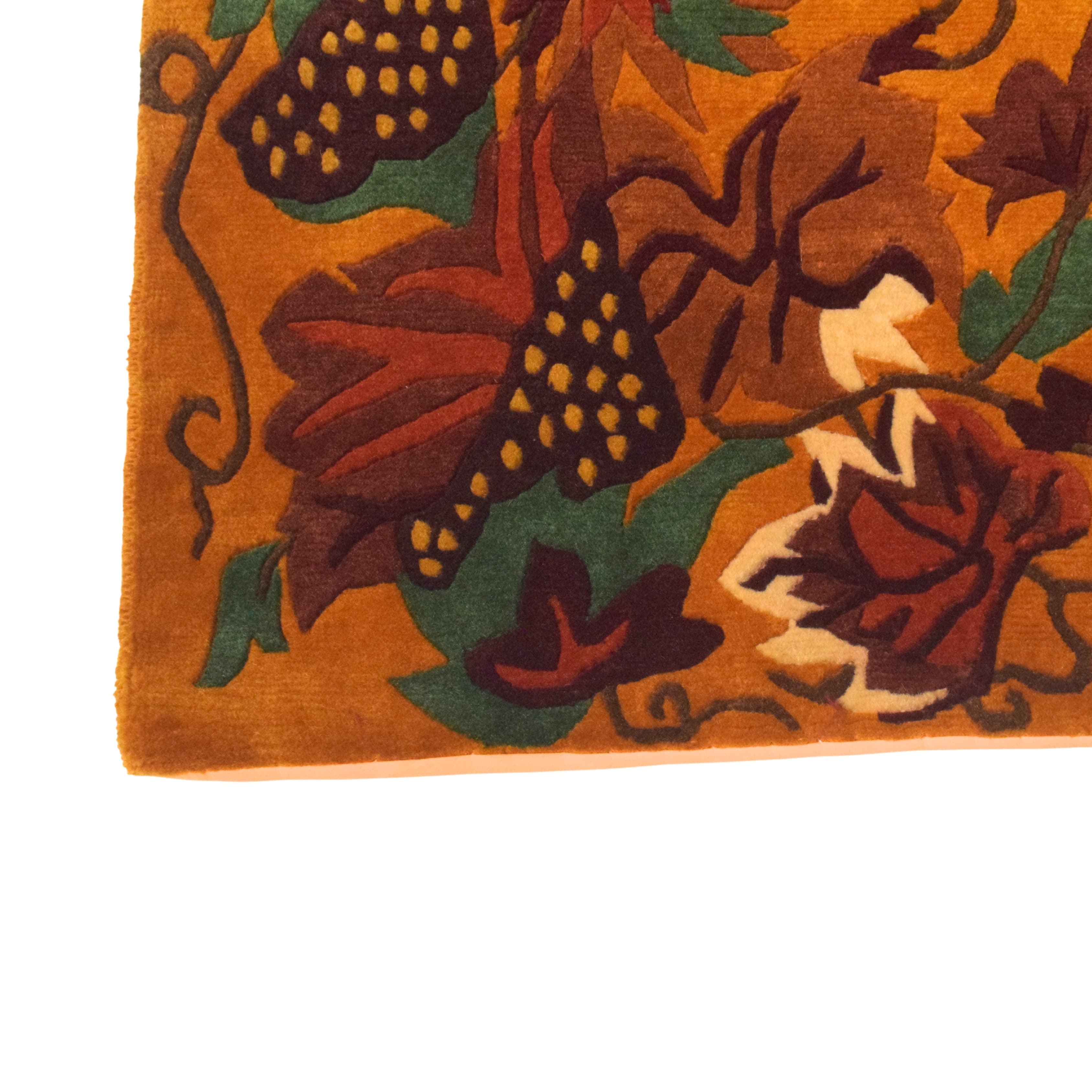 Golden Vineyard Border Rug 2