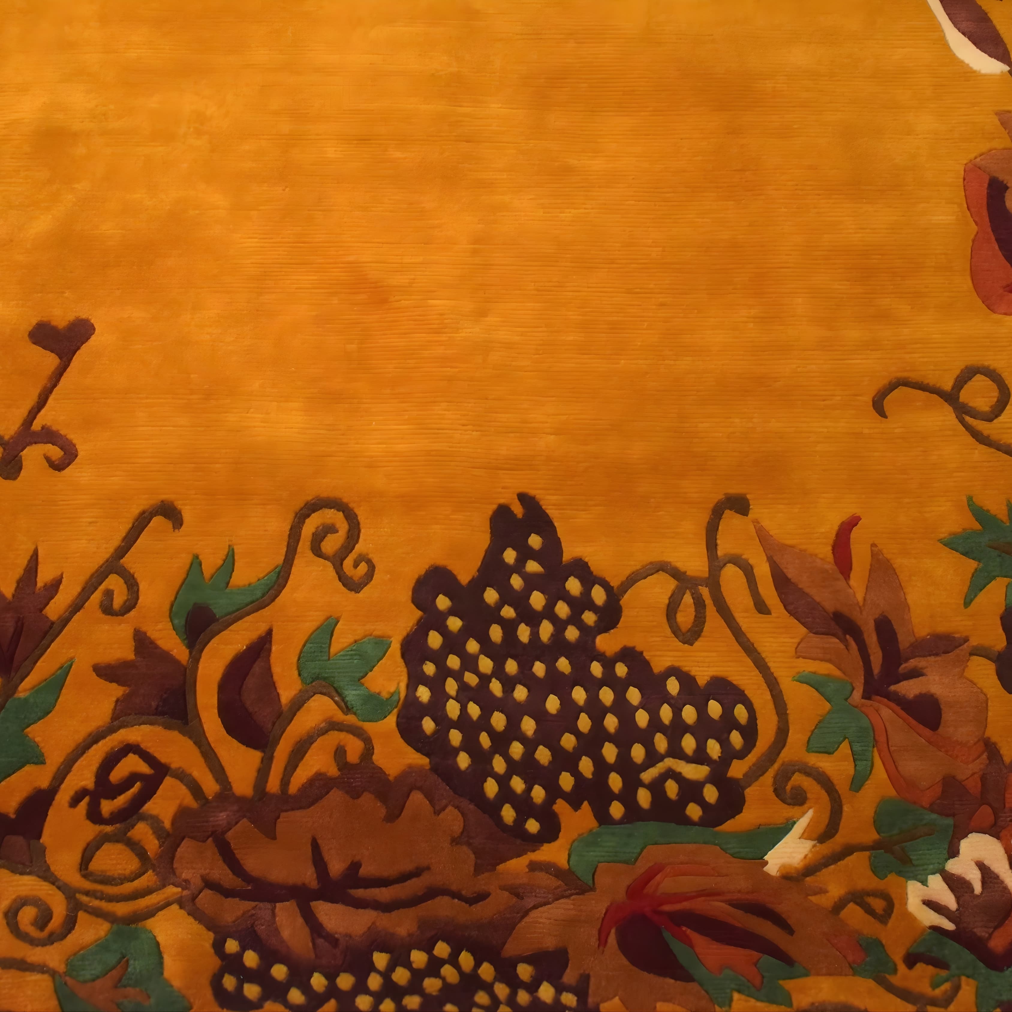 Golden Vineyard Border Rug 5