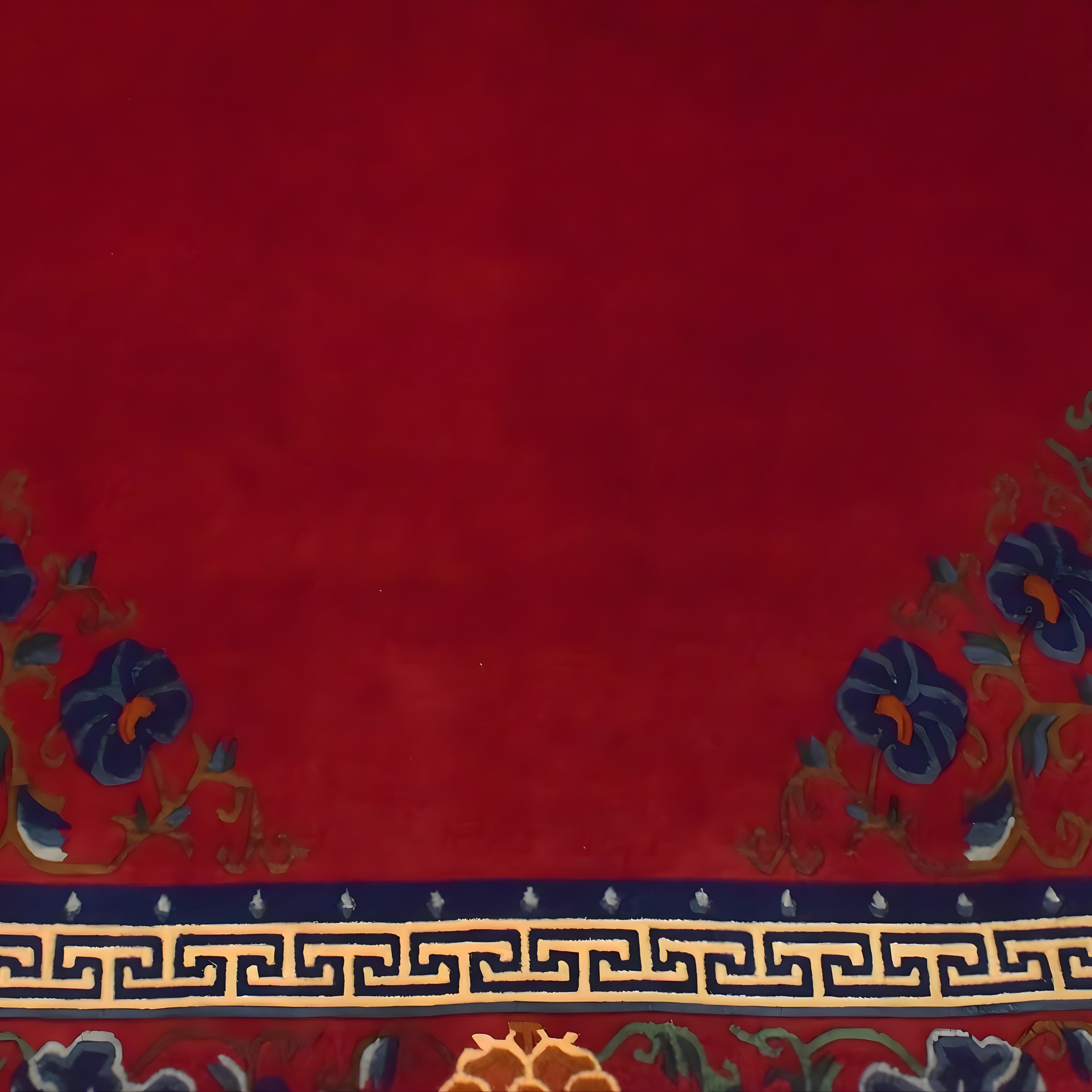 Tibetan Heritage Red Handmade Carpet 3