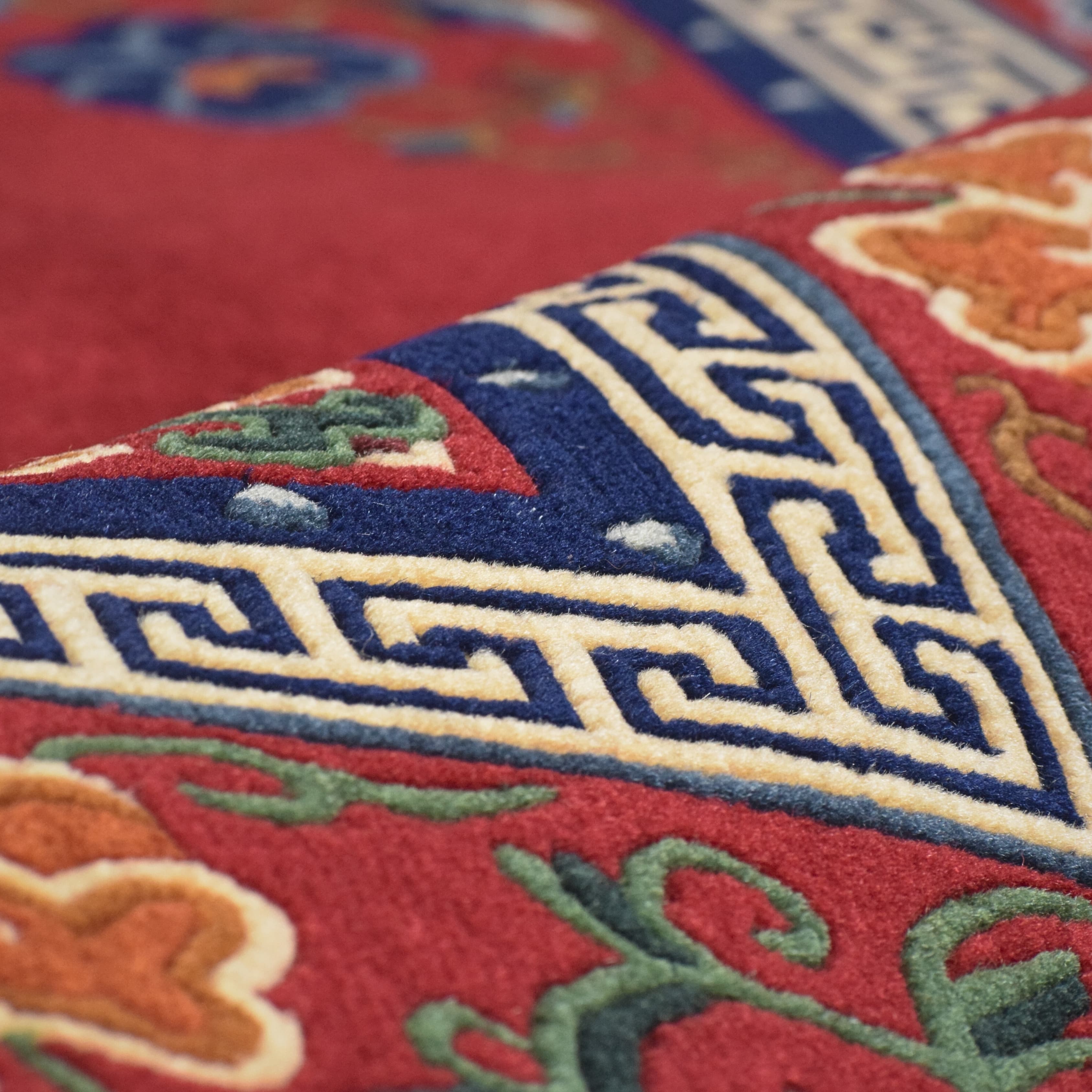 Tibetan Heritage Red Handmade Carpet 4