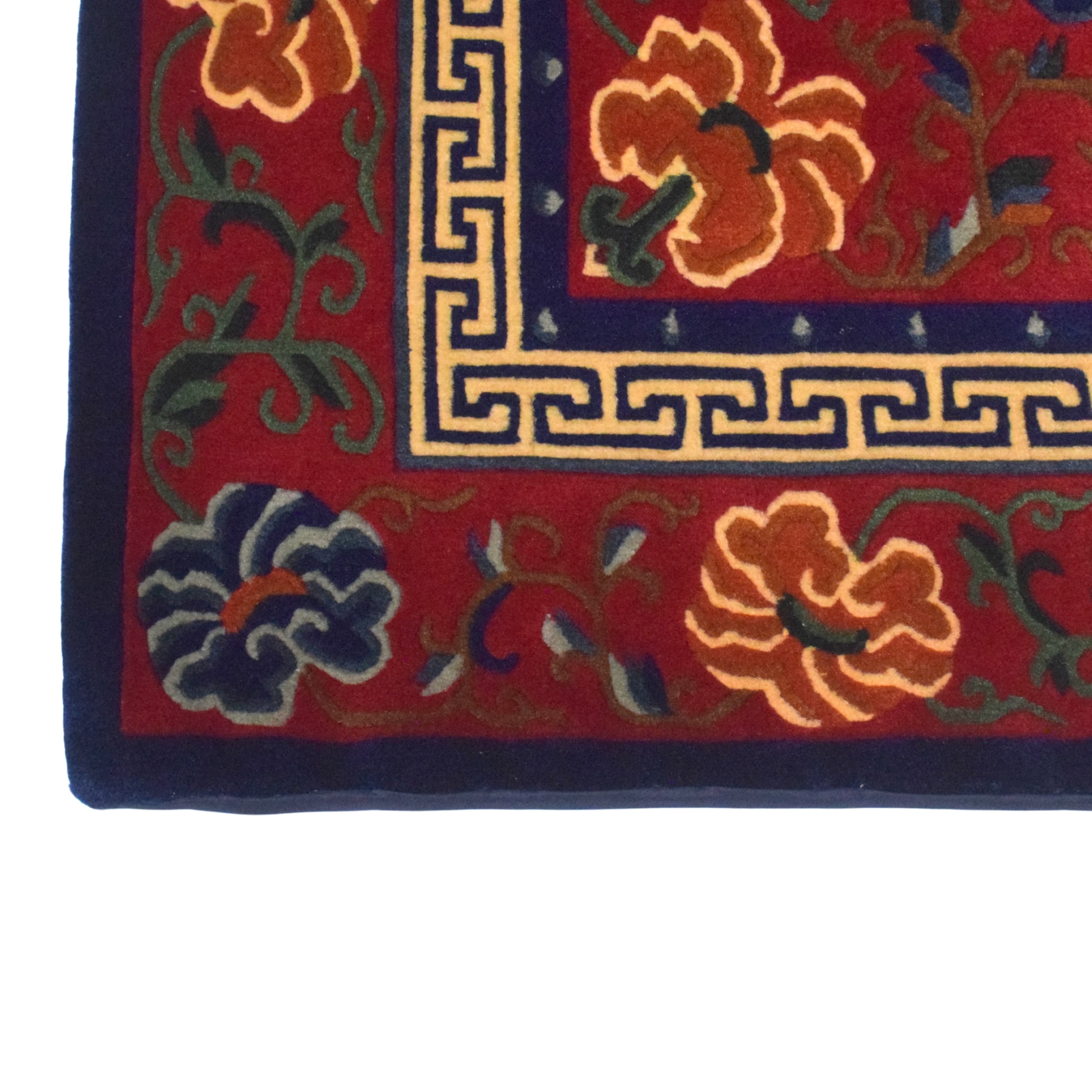 Tibetan Heritage Red Handmade Carpet 5