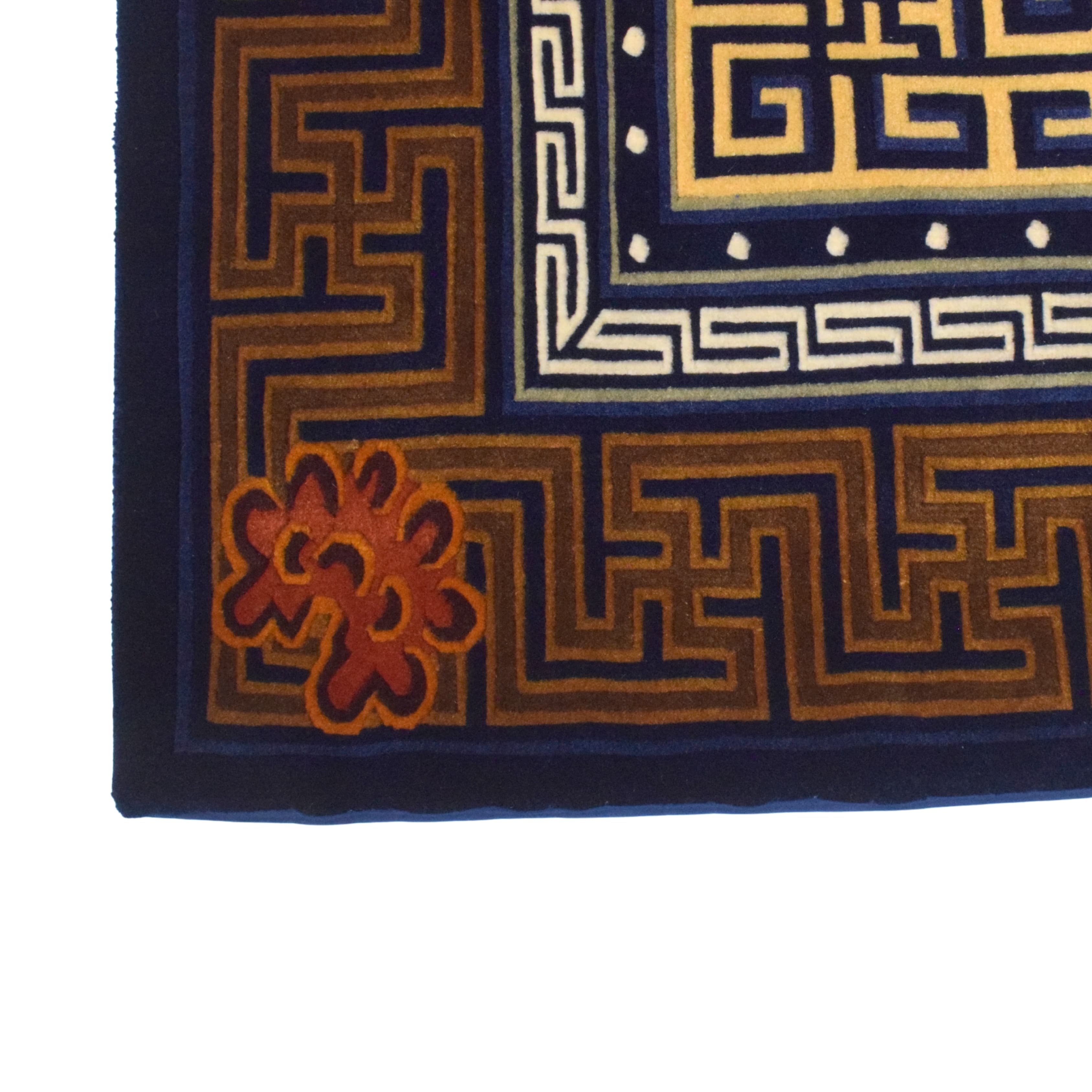 Tibetan Mosaic Pattern Handmade Carpet 2