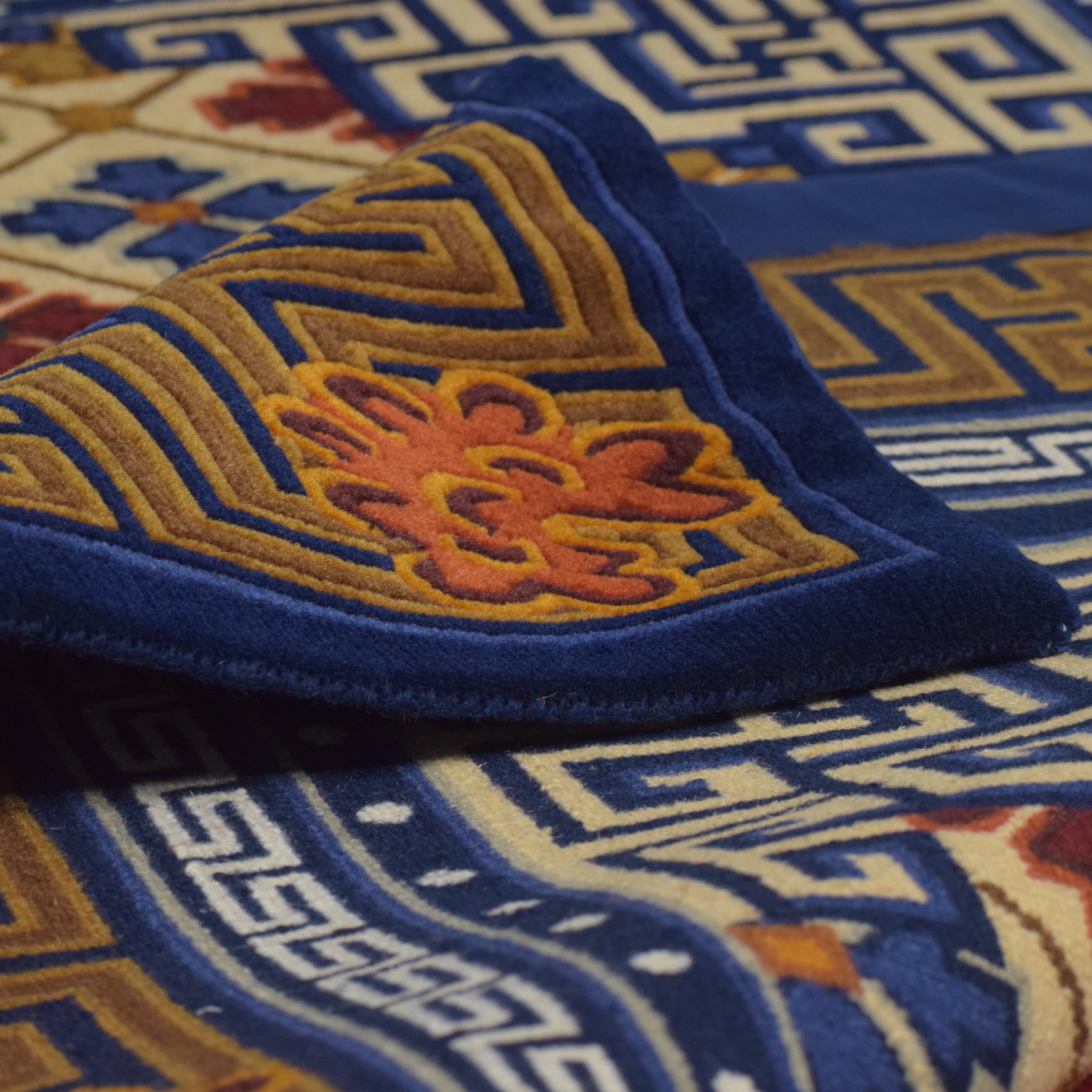 Tibetan Mosaic Pattern Handmade Carpet 5