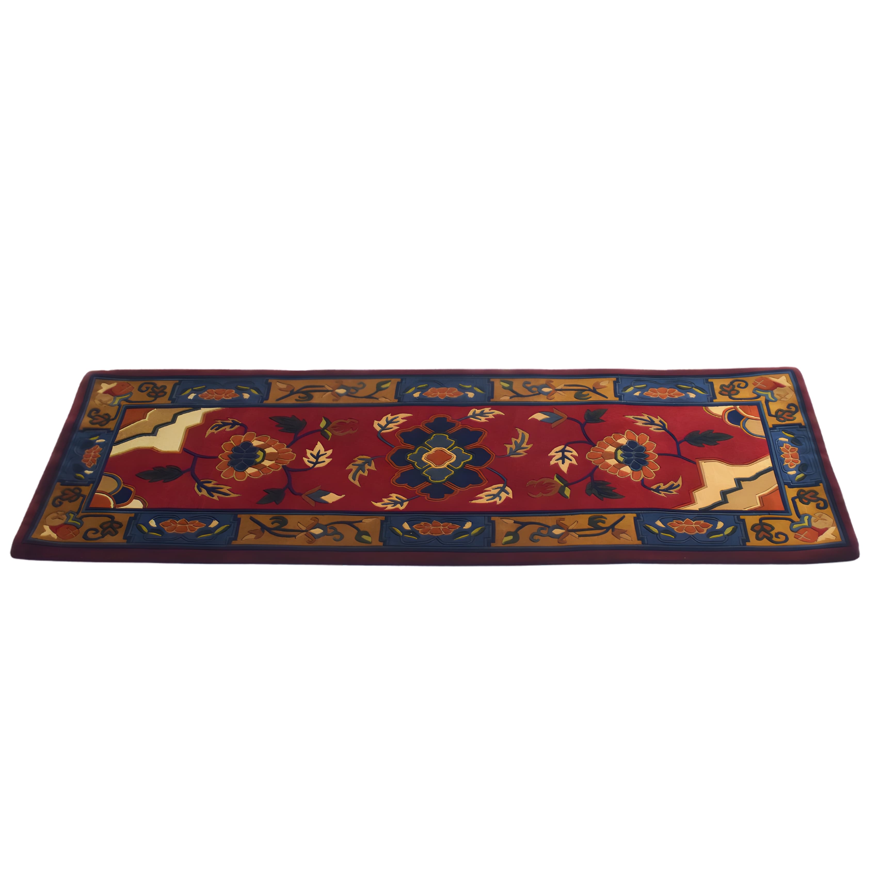 Crimson Blossom Runner Carpet
