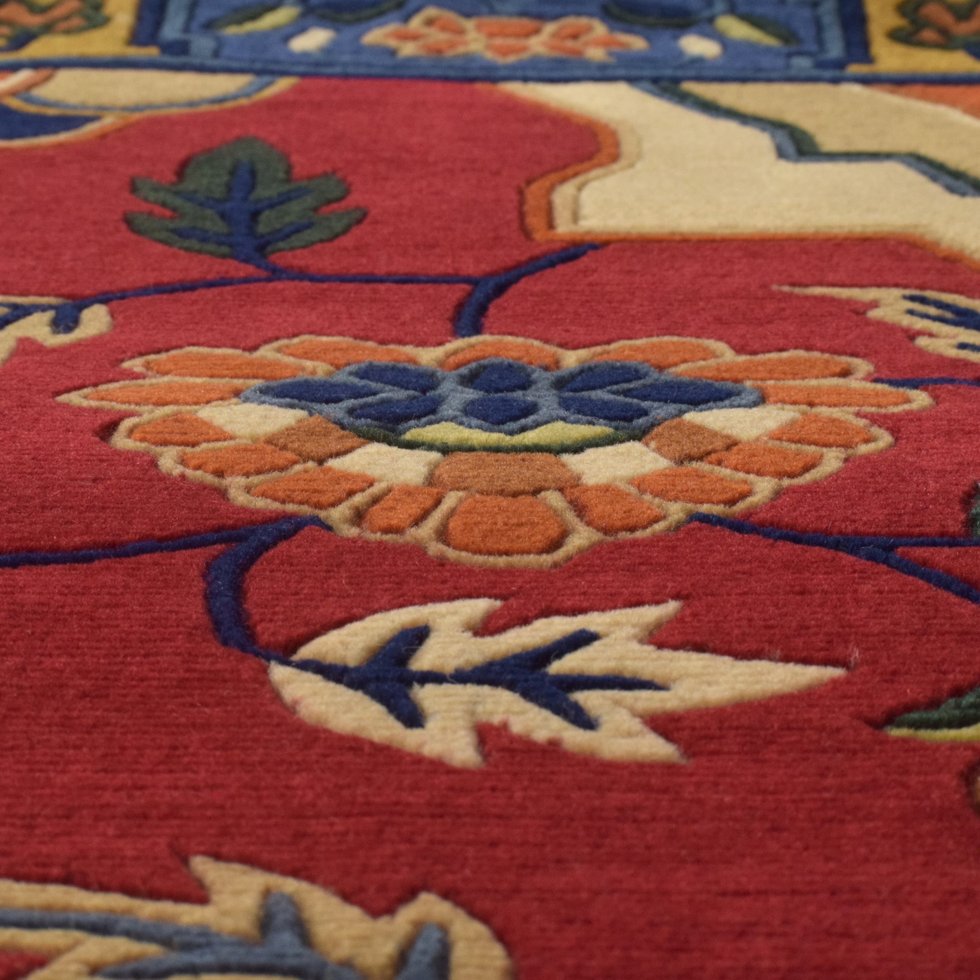 Crimson Blossom Runner Carpet 2